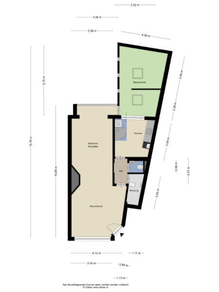 tempeliersstraat 34zw, haarlem – plattegrond