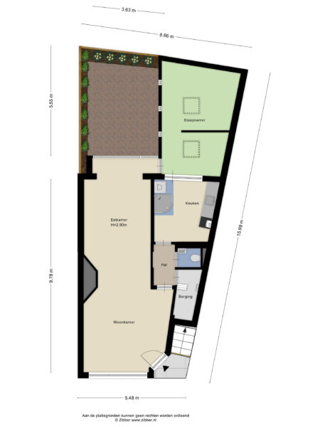 tempeliersstraat 34zw, haarlem – plattegrond 2