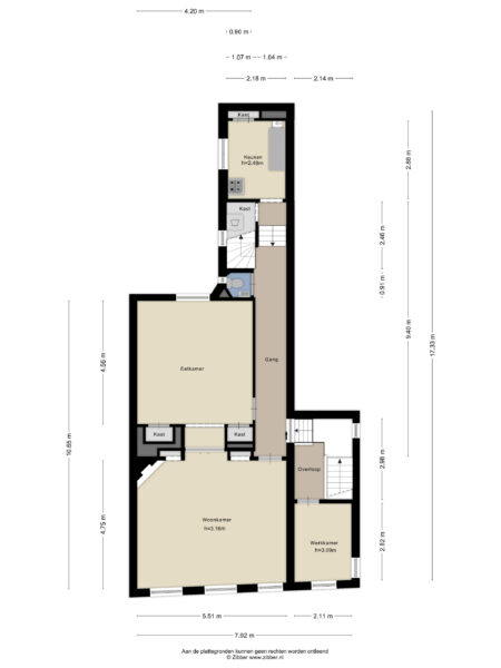 brouwersvaart 126rd, haarlem – plattegrond 3