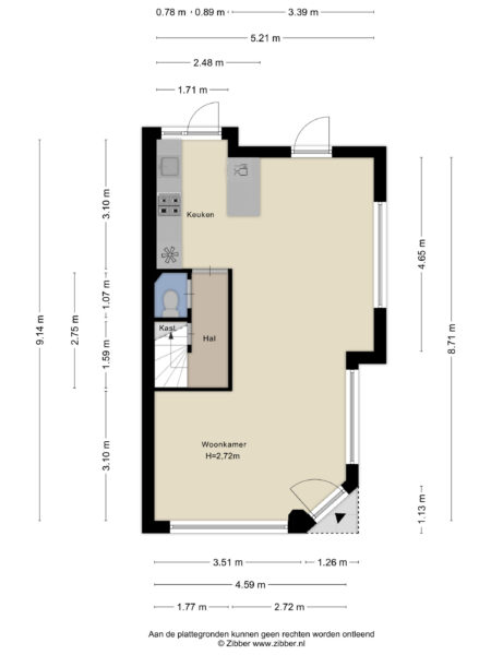 karel van manderstraat 61, haarlem – plattegrond
