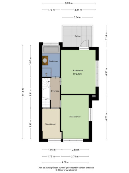 karel van manderstraat 61, haarlem – plattegrond 3