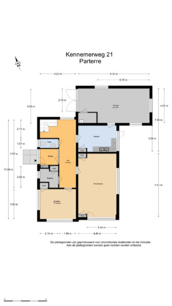kennemerweg 21, bloemendaal – plattegrond 3