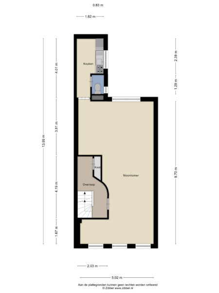 brouwersstraat 12rd, haarlem – plattegrond 2
