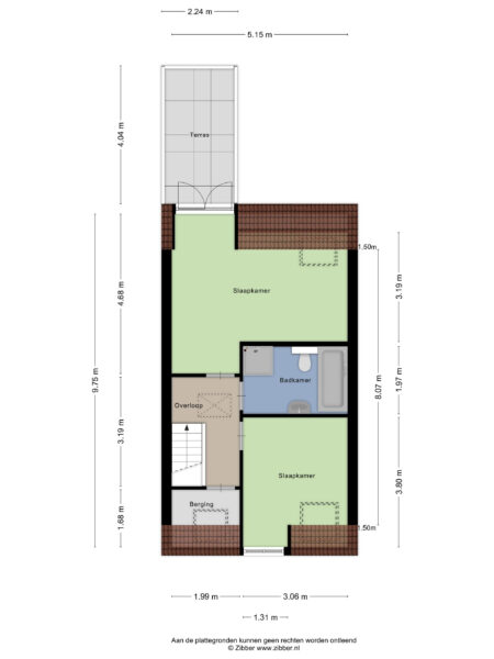 brouwersstraat 12rd, haarlem – plattegrond 3