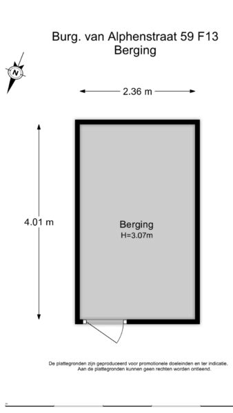 burgemeester van alphenstraat 59f 13, zandvoort – plattegrond 4