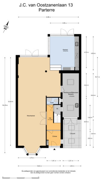 j.c. van oostzanenlaan 13, heemstede – plattegrond 3