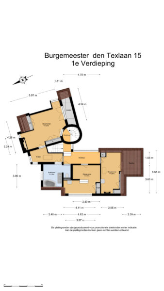 burgemeester den texlaan 15, aerdenhout – plattegrond 4
