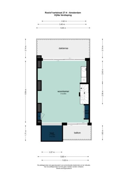 roelof hartstraat 27 4, amsterdam – plattegrond 3