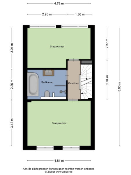 brouwersstraat 27, haarlem – plattegrond 3