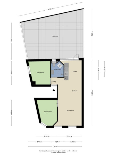 gasthuislaan 173, haarlem – plattegrond