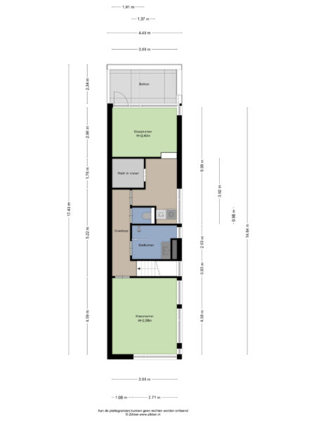 eendenkooistraat 2, haarlem – plattegrond
