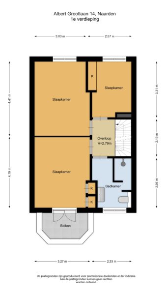 albert grootlaan 14, naarden – plattegrond 2