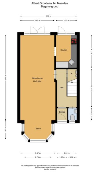 albert grootlaan 14, naarden – plattegrond