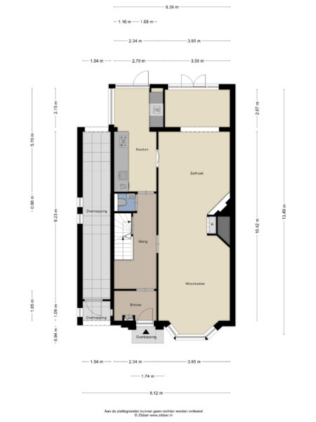 crayenesterlaan 61, haarlem – plattegrond