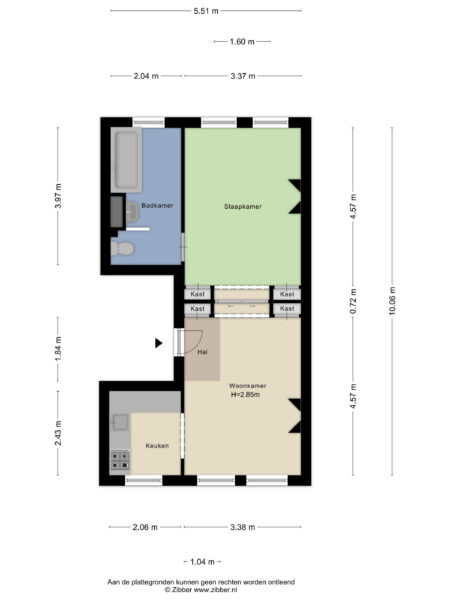 generaal joubertstraat 13a, haarlem – plattegrond