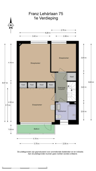 franz lehárlaan 75, heemstede – plattegrond 5