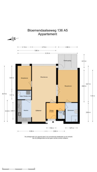 bloemendaalseweg 136a5, bloemendaal – plattegrond 4