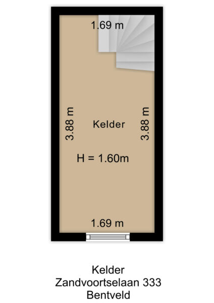 zandvoortselaan 333, bentveld – plattegrond 3