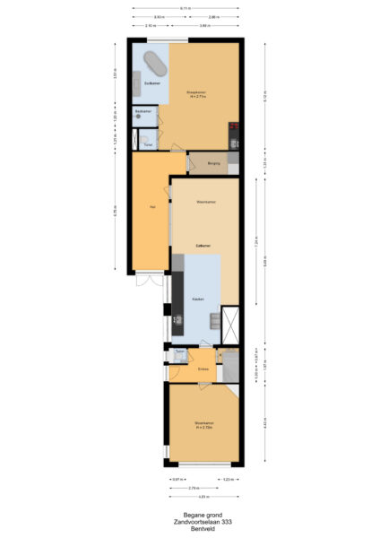 zandvoortselaan 333, bentveld – plattegrond 4