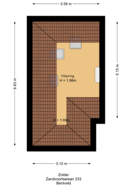 zandvoortselaan 333, bentveld – plattegrond 6
