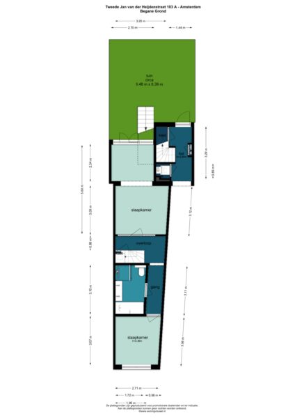 tweede jan van der heijdenstraat 103a, amsterdam – plattegrond