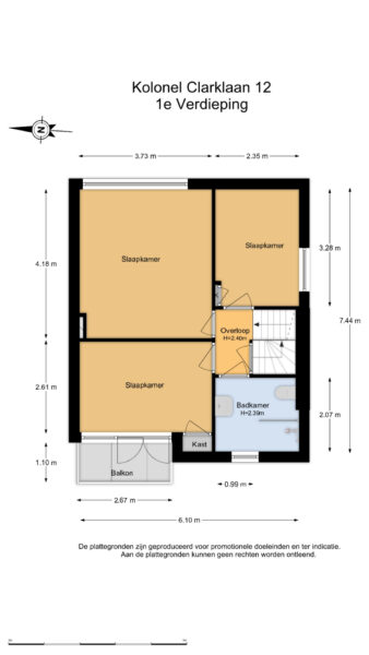 kolonel clarklaan 12, aerdenhout – plattegrond 4