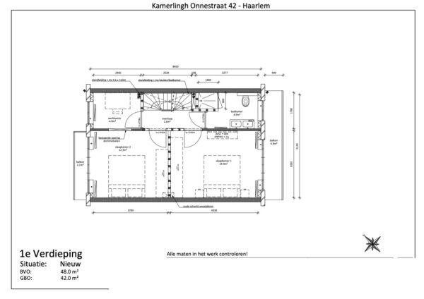 kamerlingh onnesstraat 42, haarlem – plattegrond
