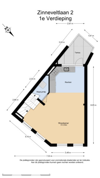 zinneveltlaan 2, santpoort zuid – plattegrond 5