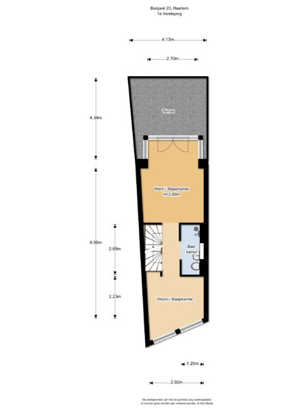 burgwal 23, haarlem – plattegrond 2