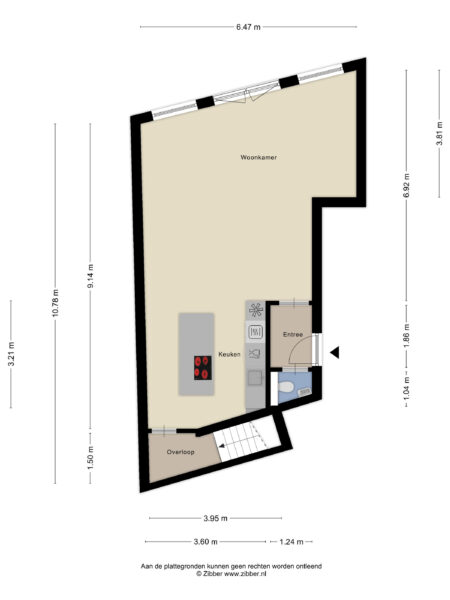 spaarne 67a, haarlem – plattegrond