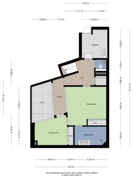 spaarne 67a, haarlem – plattegrond 2