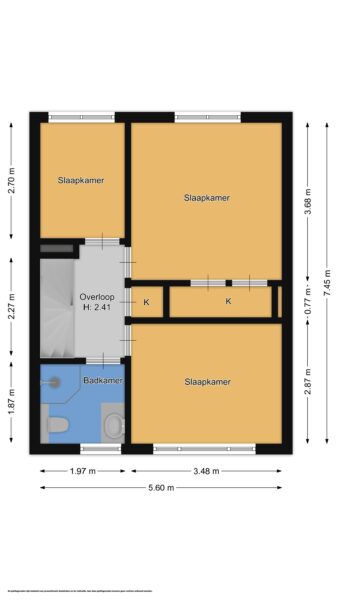 sint janslaan 84, bussum – plattegrond 5