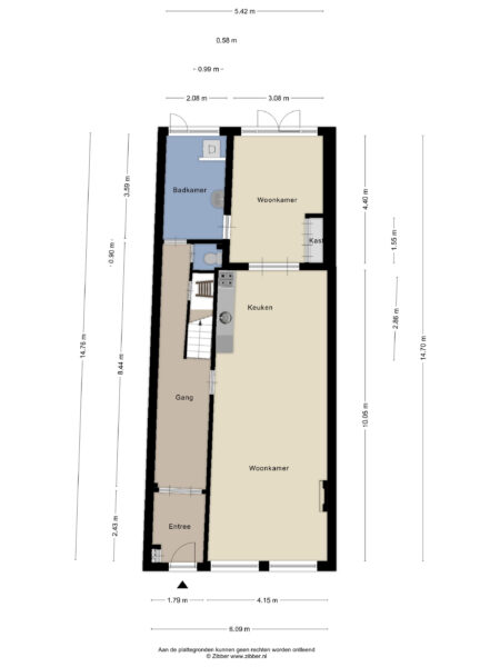 zijlweg 165, haarlem – plattegrond