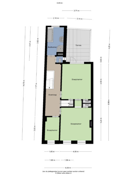 zijlweg 165, haarlem – plattegrond 4