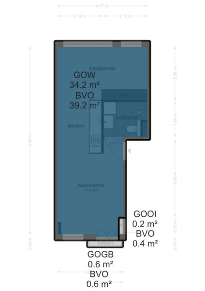 jan bernardusstraat 23 2l, amsterdam – plattegrond