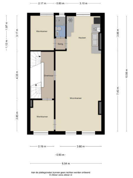 zijlweg 24, haarlem – plattegrond 3