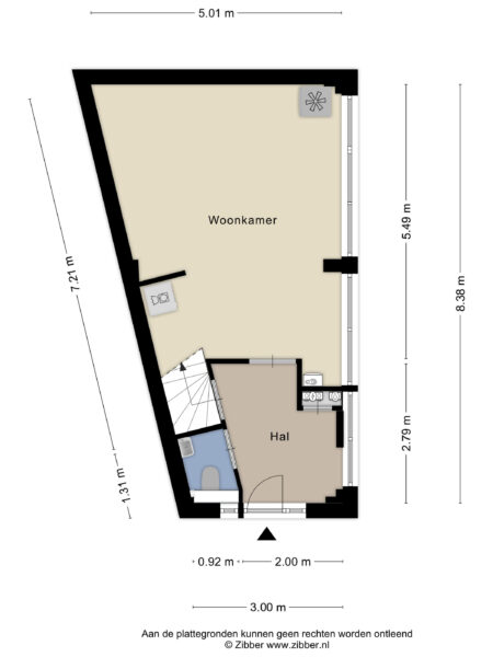 spaarnrijkstraat 1, haarlem – plattegrond 2