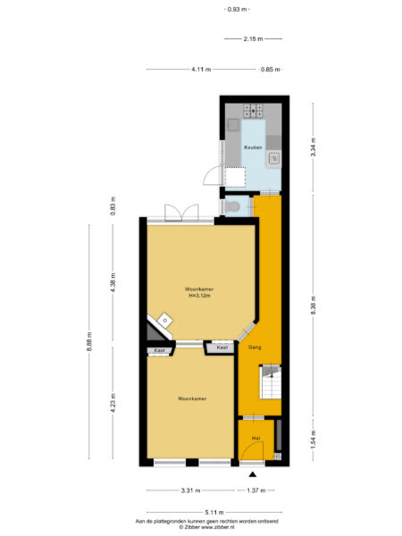 lourens costerstraat 14, haarlem – plattegrond