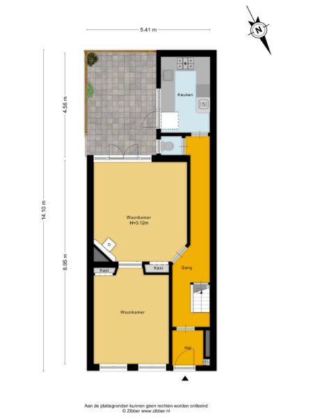 lourens costerstraat 14, haarlem – plattegrond 2