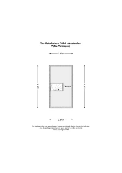 van ostadestraat 301 4, amsterdam – plattegrond 3