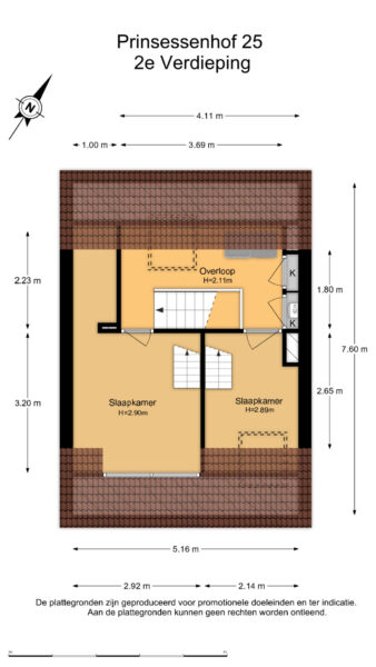 prinsessenhof 25, heemstede – plattegrond 4