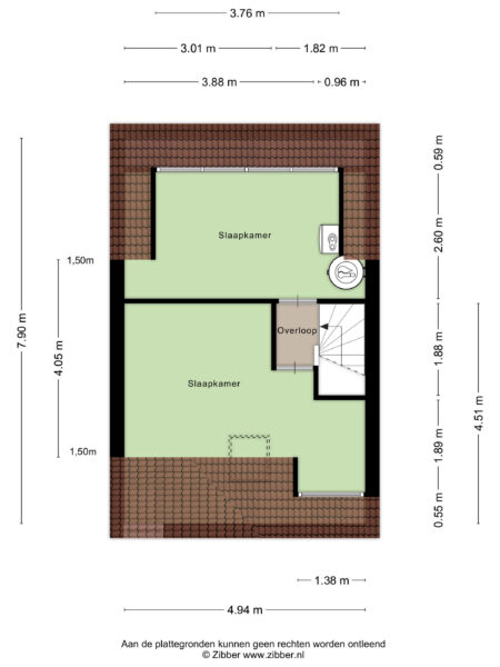 middenweg 73, haarlem – plattegrond 3