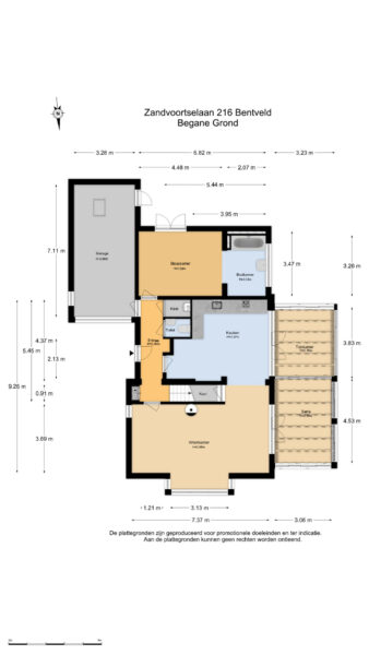 zandvoortselaan 216, bentveld – plattegrond 3