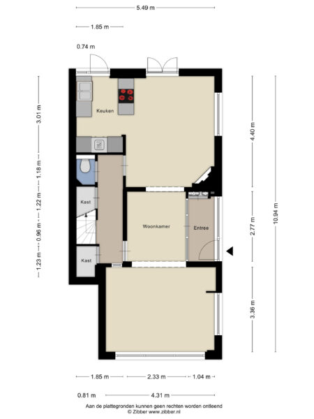 vinkenstraat 36, haarlem – plattegrond 2