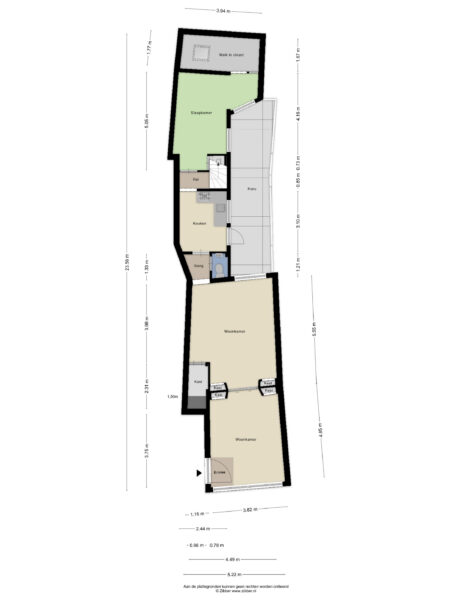 kleine houtstraat 39zw, haarlem – plattegrond