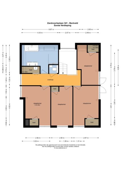 zandvoortselaan 341, bentveld – plattegrond 5