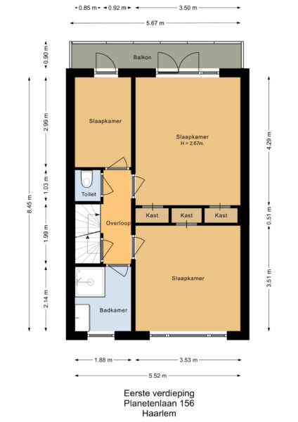 planetenlaan 156, haarlem – plattegrond 4