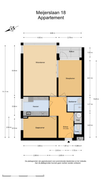 meijerslaan 18, heemstede – plattegrond 3