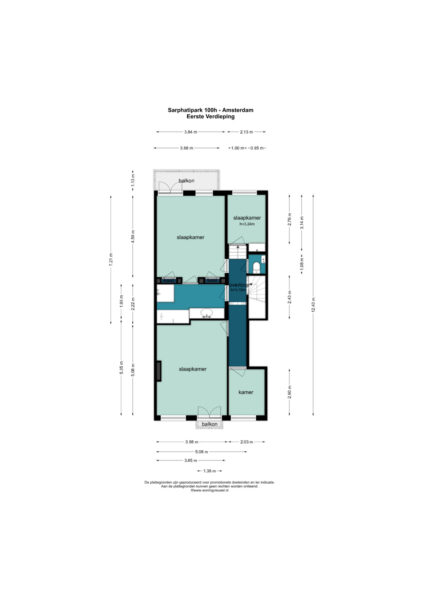 sarphatipark 100h, amsterdam – plattegrond 4