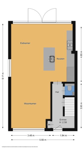 van linschotenstraat 26, bussum – plattegrond
